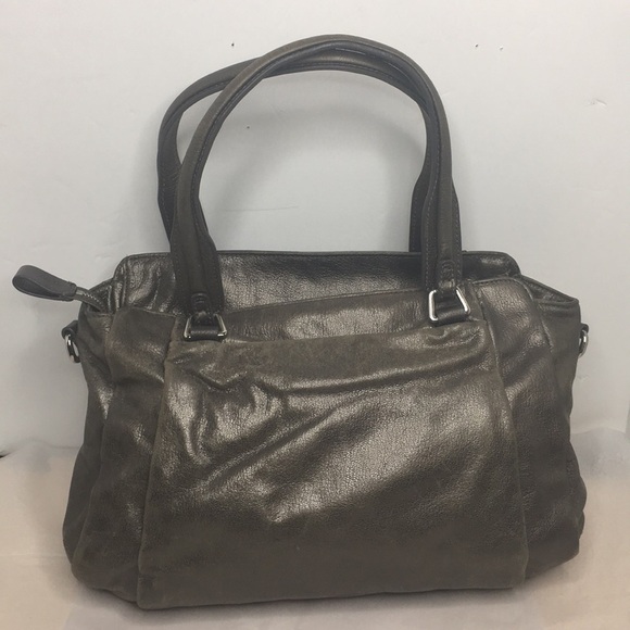 Cole Haan Zoe Satchel in metallic silver - Picture 3 of 10
